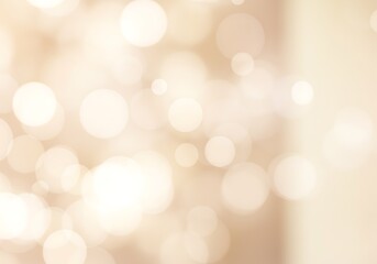 Soft bokeh lights background with warm golden hues