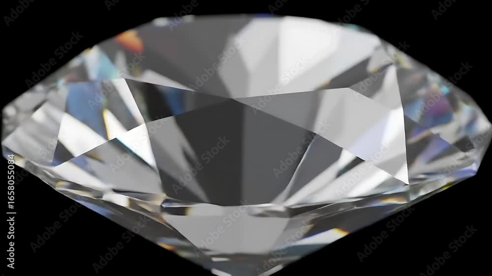 Poster sparkling diamond shines brilliantly against a dark background showcasing its intricate facets and c