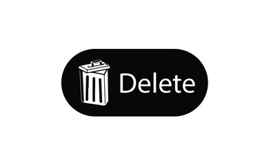 Trash icon, Bin icon, Trash can, delete button Bin icon,  trash can icons sign symbol, vector illustration eps 10.
