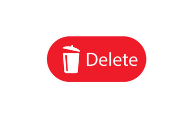 Trash can icon, Delete icon, delete button,  trash bin sign thin line and flat style icon. vector illustration eps 10.