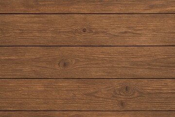 Obraz premium Wooden Plank Wall Texture Background in Horizontal Orientation, Rustic Brown Timber Surface for Banner and Website Design