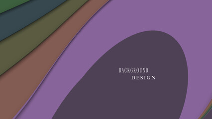 Colorful and abstract background in papercut style.