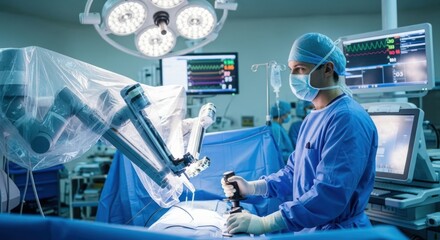 Robotic surgery in sterile operating room