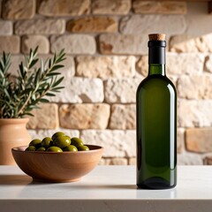 olive oil and olives