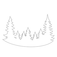 Minimalist mountain style frame with blue tint with landscape. Fashionable linear printable mountains, moon, sun for any logo hike nature hand drawn illustrations