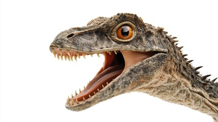 Fototapeta premium Close - up of Tyrannosaurus Rex, Showing Ferocity and Details of Prehistoric Dinosaur