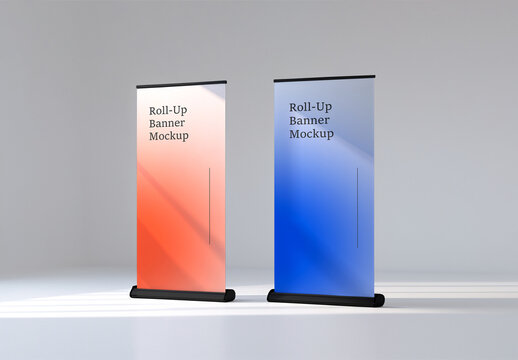 Promotional Roll Up Banner Mockup