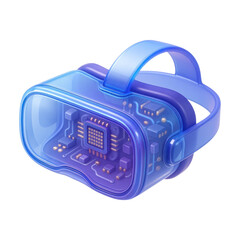 Fototapeta premium PNG Futuristic virtual reality technology.