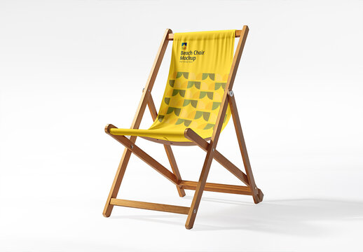Folding Beach Chair Mockup