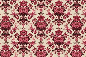 Elegant Floral Patterned Textile Design