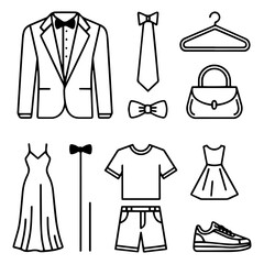 Fototapeta premium vector illustration of clothing