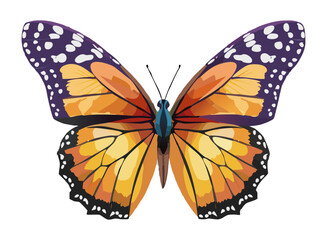 Monarch  sticker insect transparent background