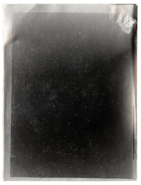 empty old photo paper for old photo effect with noise, scratches and photo paper texture