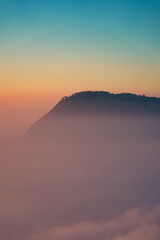 Sunrise over the mountains