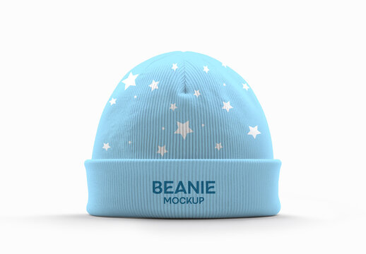 Beanie Knitted Hat Mockup
