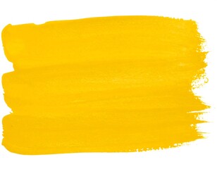 Yellow paint stroke