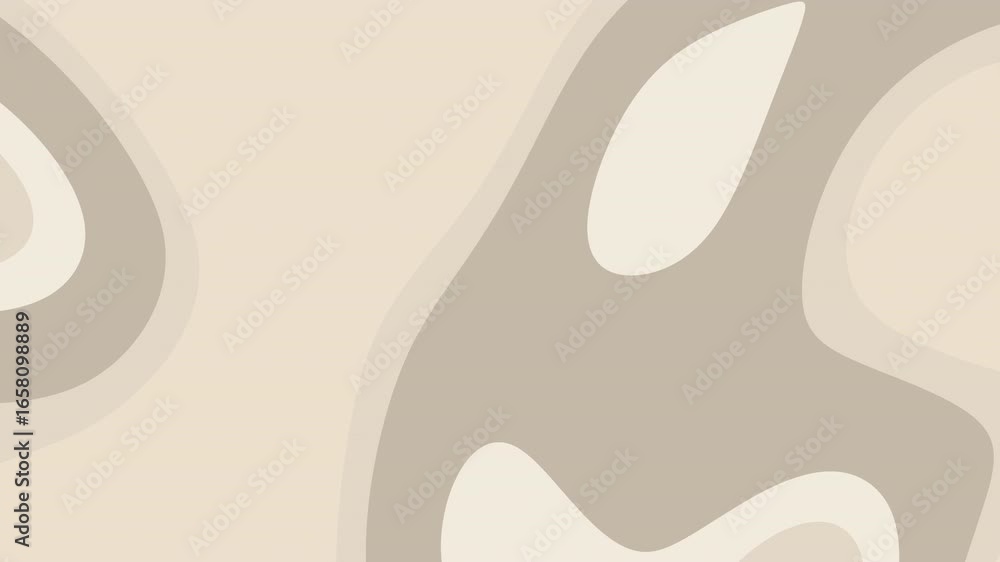 Poster abstract beige and off-white shapes create a calming, organic pattern. soft lighting enhances the su