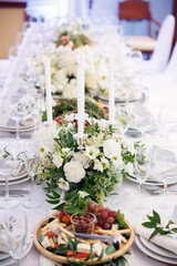 wedding table setting