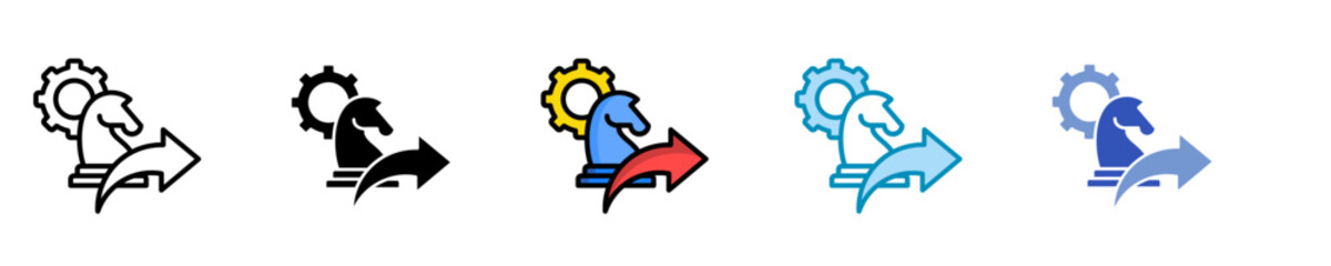 Forward Arrows  Icon Set Multiple Style Collection
