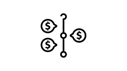 Animated Currency Connection Exchange Flow - Powered by Adobe