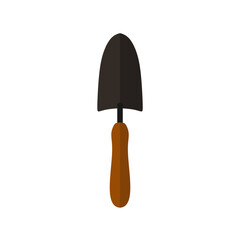 trowel flat design vector illustration isolated on white background. Putty knife illustration. masonry tool for plastering and smoothing construction equipment