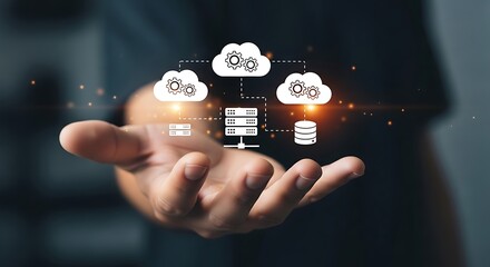 Digital cloud network data flow cloud computing data storage