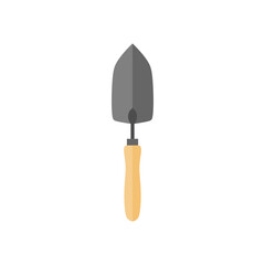 trowel flat design vector illustration isolated on white background. Putty knife illustration. masonry tool for plastering and smoothing construction equipment