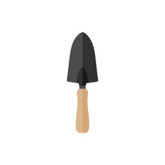 trowel flat design vector illustration isolated on white background. Putty knife illustration. masonry tool for plastering and smoothing construction equipment