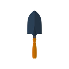trowel flat design vector illustration isolated on white background. Putty knife illustration. masonry tool for plastering and smoothing construction equipment