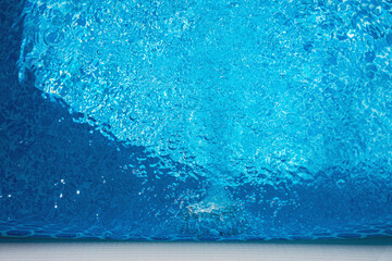 Blue water in the pool, abstraction