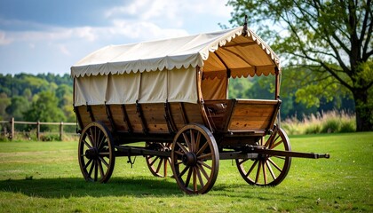 Fototapeta premium old wooden cart