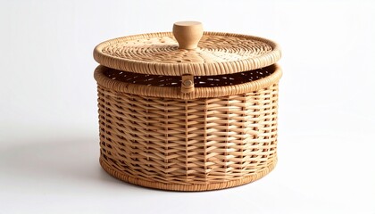 Obraz premium empty wicker basket