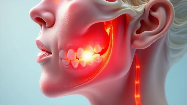 A close-up of a person's mouth showing a tooth gap, suitable for medical or illustration purposes