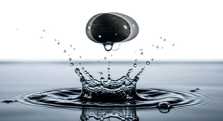 water splash in water