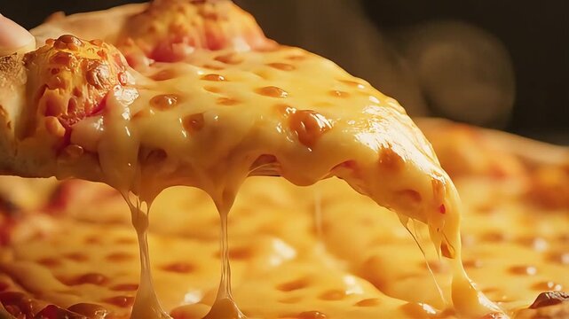 national pizza day hot cheesy slice pulling melty cheese