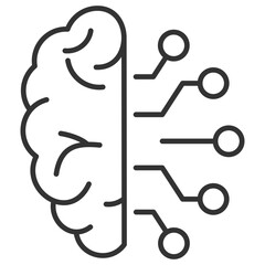 Machine Learning Outline Icon