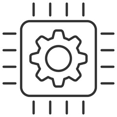 Hardware Outline Icon