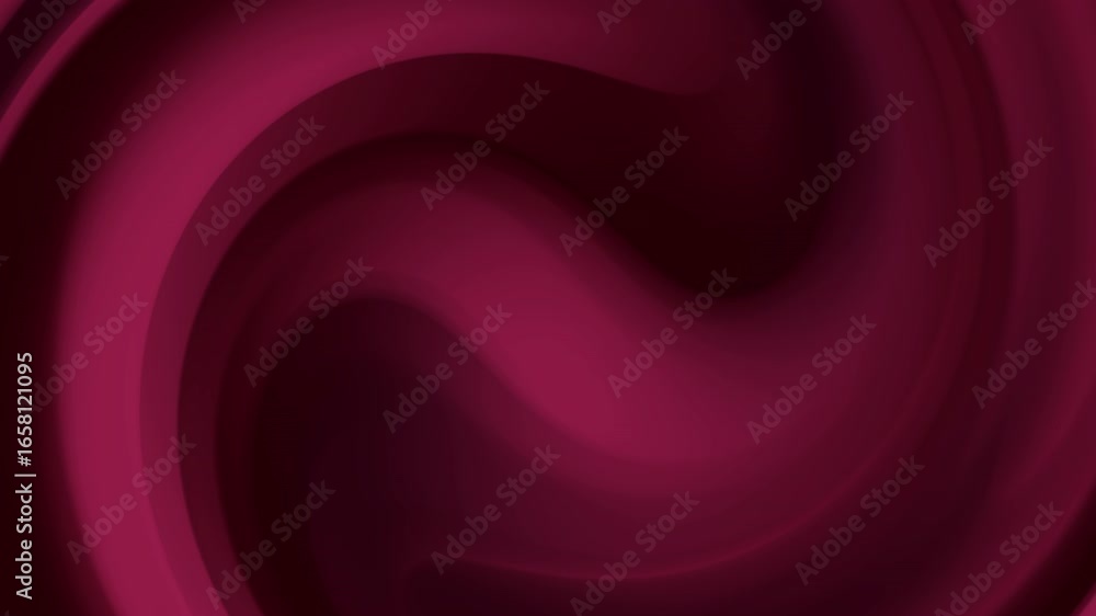 Poster dark red and burgundy swirling motion graphic, seamless loop animation. abstract background with ric