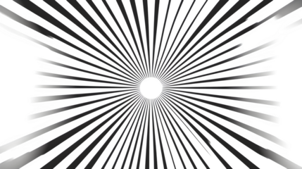  pattern of thin, radial lines extending from a central point on white bg