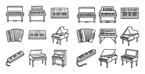 Keyboard Instrument Icons