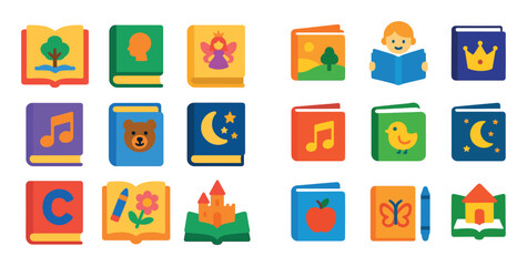 Colorful Literature Icons