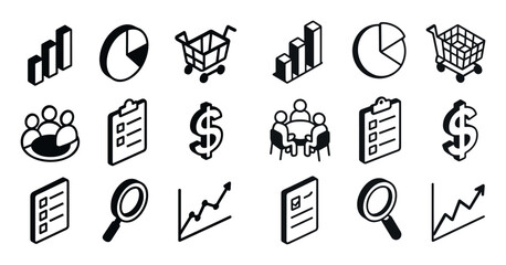 Market Research Icons