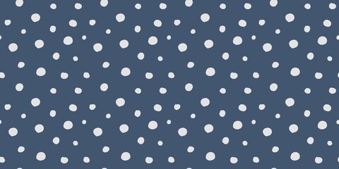 Abstract black polka dot pattern on dark blue background. Minimalist and versatile design.	