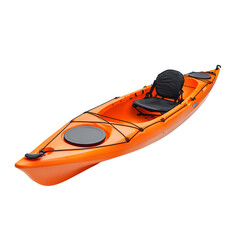 Ready for Adventure: An Orange Kayak Poised for Exploration