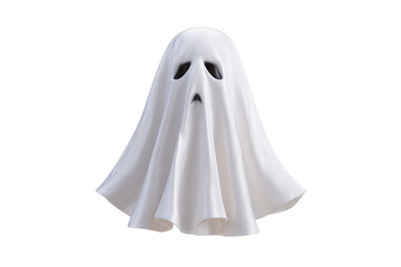 Spooky ghost costume isolated on transparent background