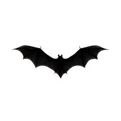 Fototapeta premium Gothic bat silhouette isolated on transparent background
