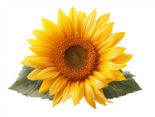 Fototapeta premium Sunflower Isolated on White Background