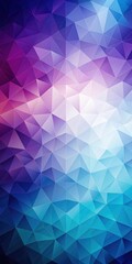 Abstract geometric shapes in gradient mesh pattern with shades of blue and purple