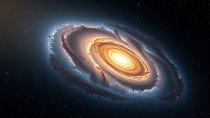 Magnificent Spiral Galaxy Stunning Deep Space Illustration For Science Education And Cosmic Backgrounds