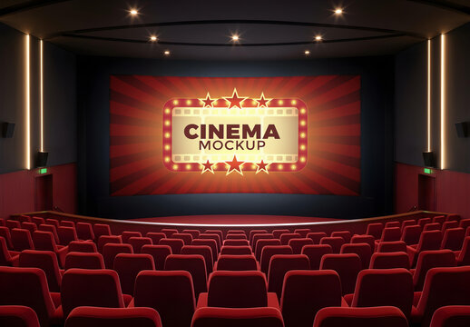 Cinema Auditorium Screen Mockup